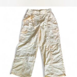 No Boundaries Light Cream Wide Leg Pants